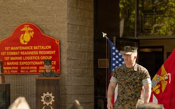 1st Maint. Bn., 1st MLG, is Awarded the 2025 Secretary of War Phoenix Award for Maintenance Excellence