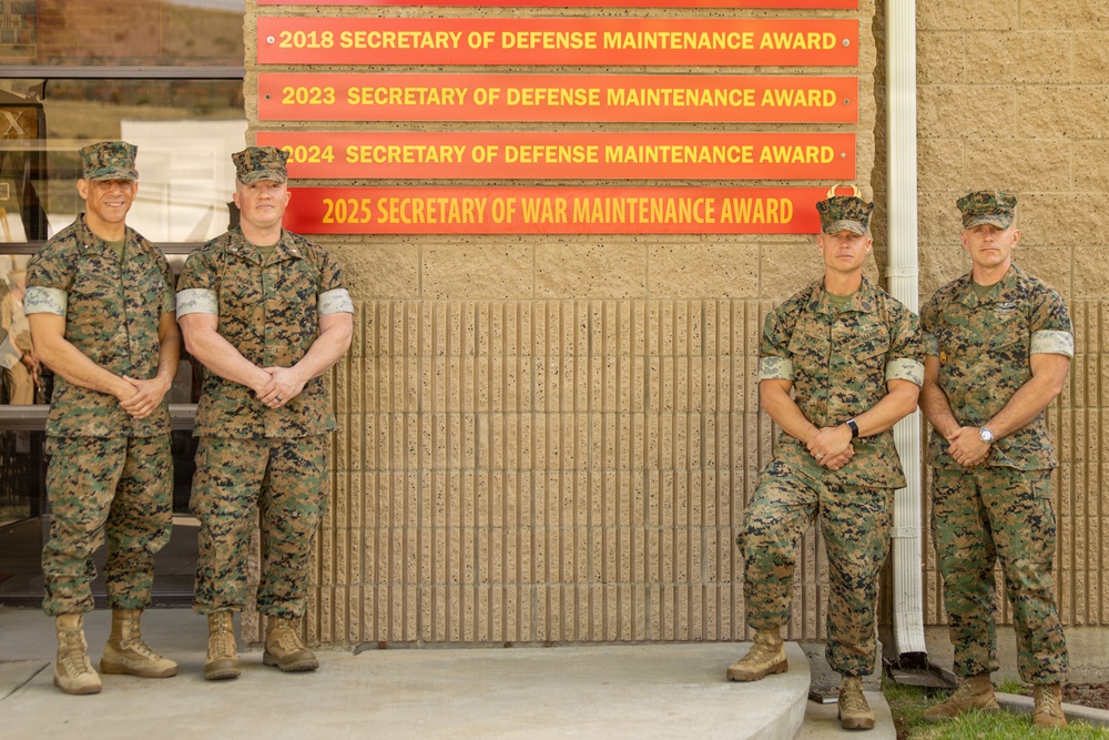 1st Maint. Bn., 1st MLG, is Awarded the 2025 Secretary of War Phoenix Award for Maintenance Excellence