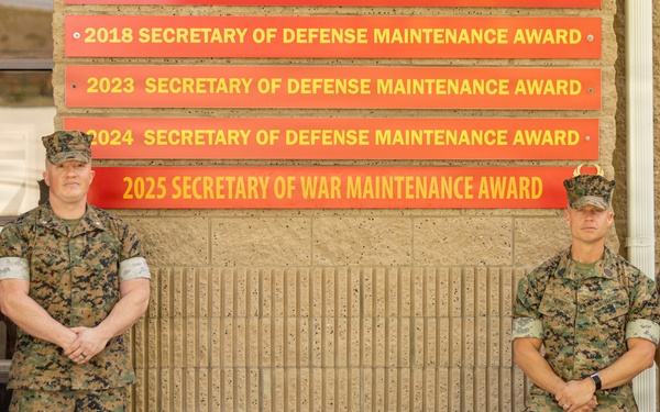 1st Maint. Bn., 1st MLG, is Awarded the 2025 Secretary of War Phoenix Award for Maintenance Excellence
