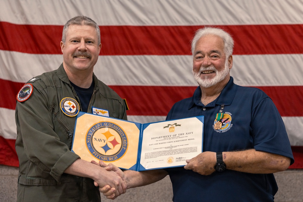 Radioman 1st Class Mark Hardy Receives Long-Overdue Navy and Marine Corps Achievement Award