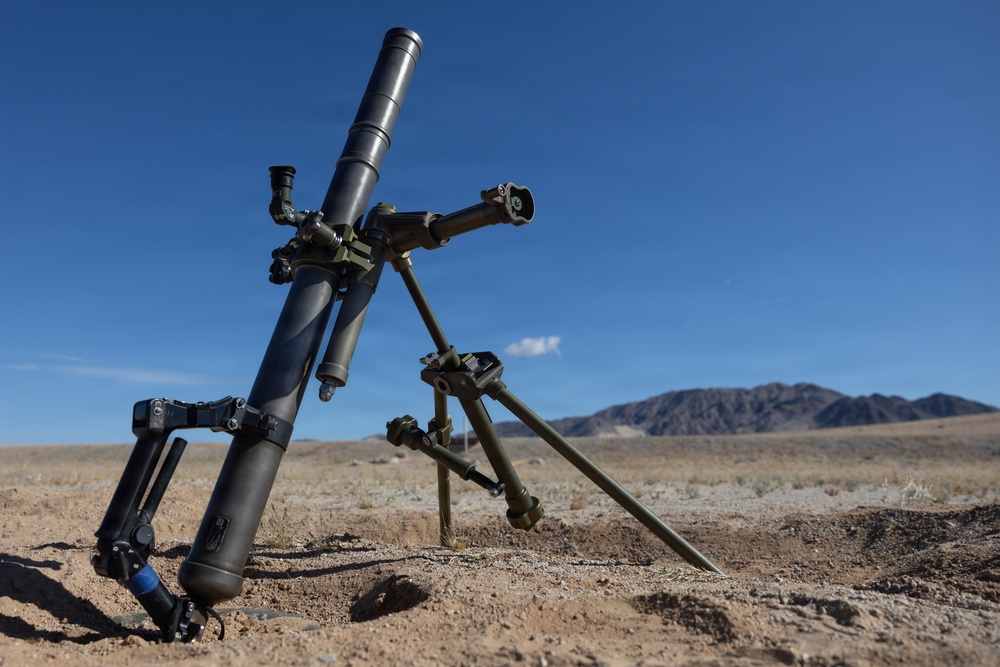 2nd Marine Division conduct mortar drills at Marine Corps Air Ground Combat Center