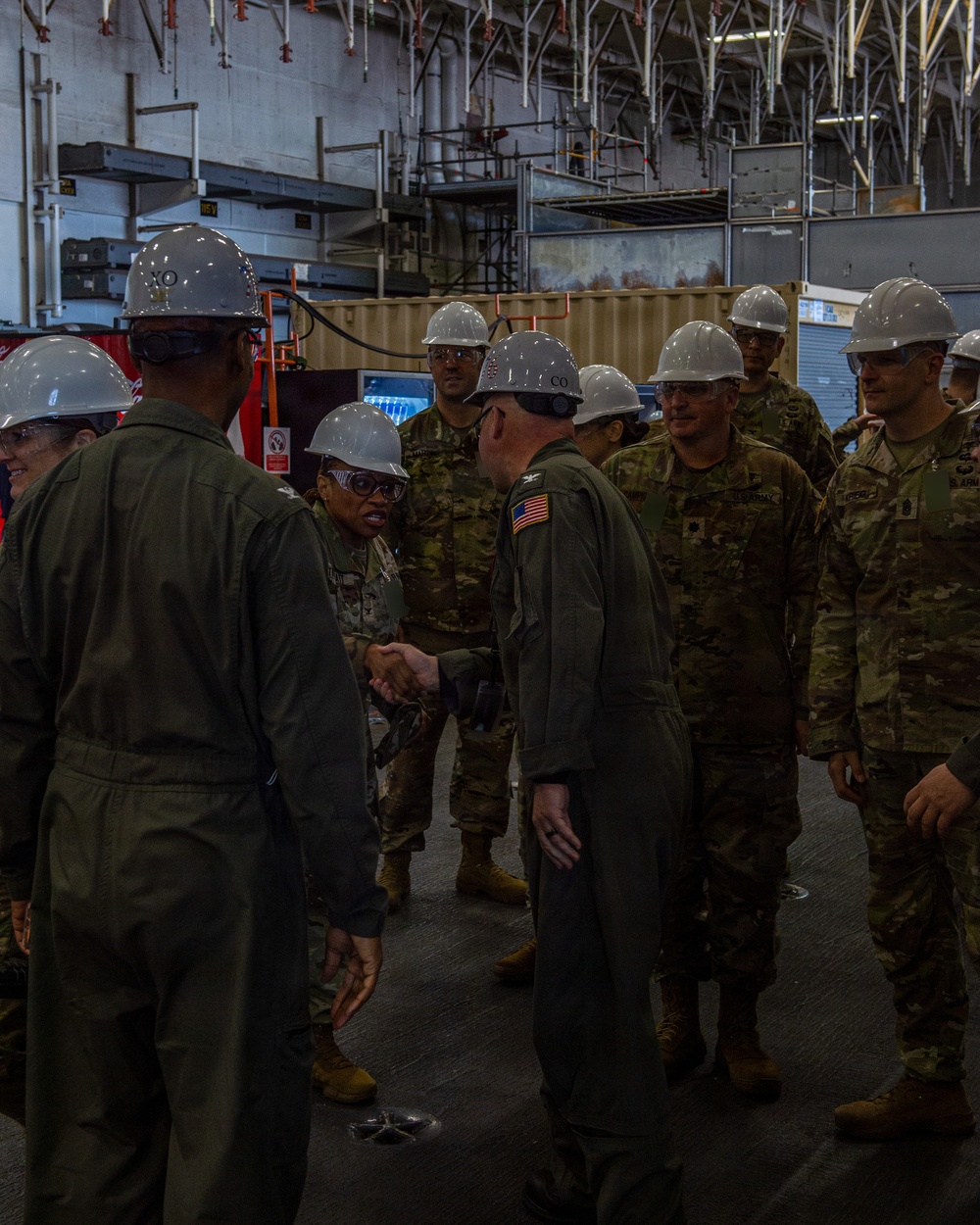 U.S. Army (I) Corps tours USS Ronald Reagan (CVN 76)