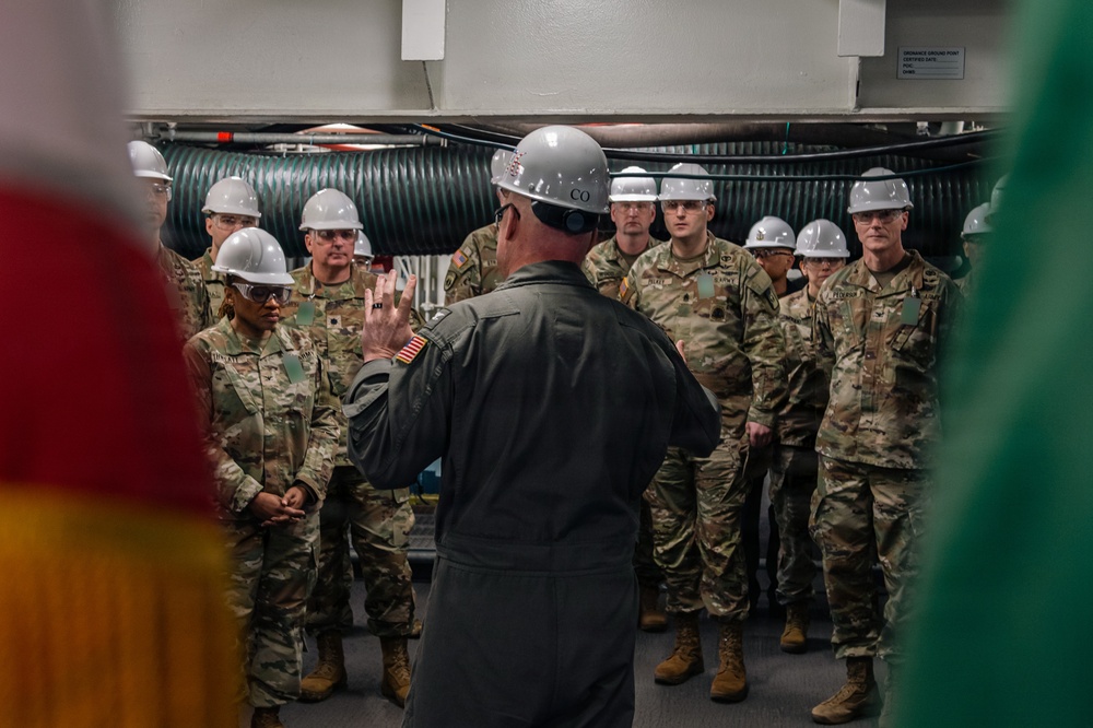 U.S. Army (I) Corps tours USS Ronald Reagan (CVN 76)