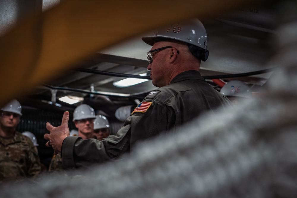 U.S. Army (I) Corps tours USS Ronald Reagan (CVN 76)