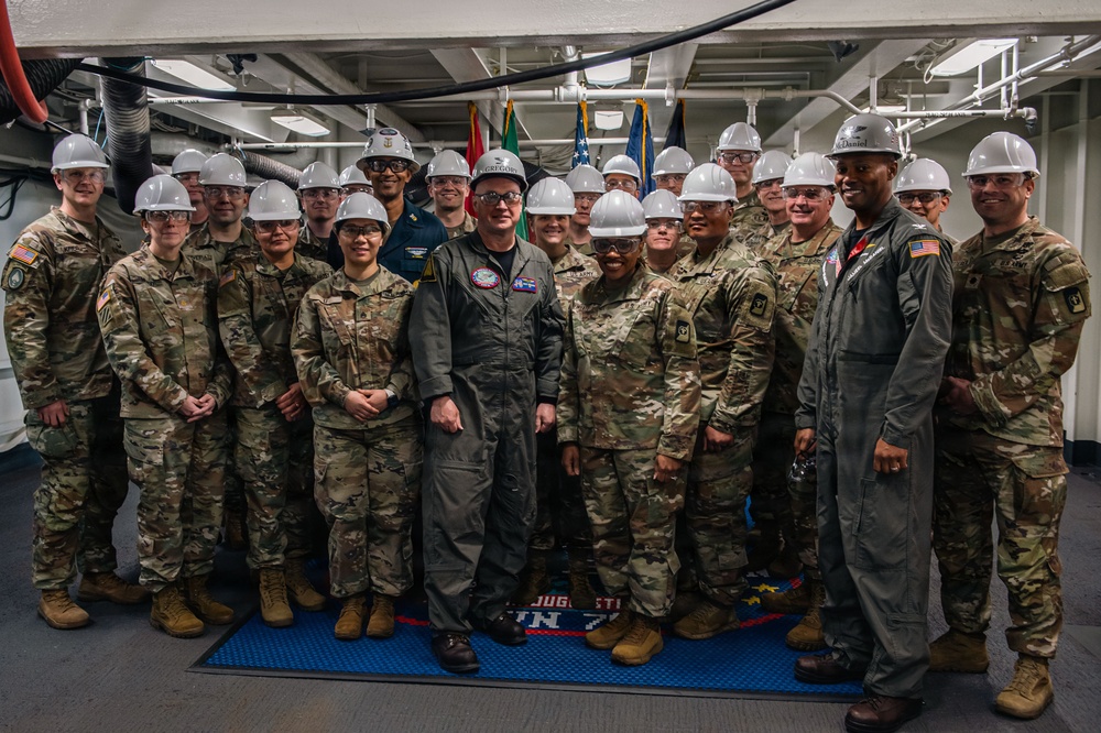 U.S. Army (I) Corps tours USS Ronald Reagan (CVN 76)