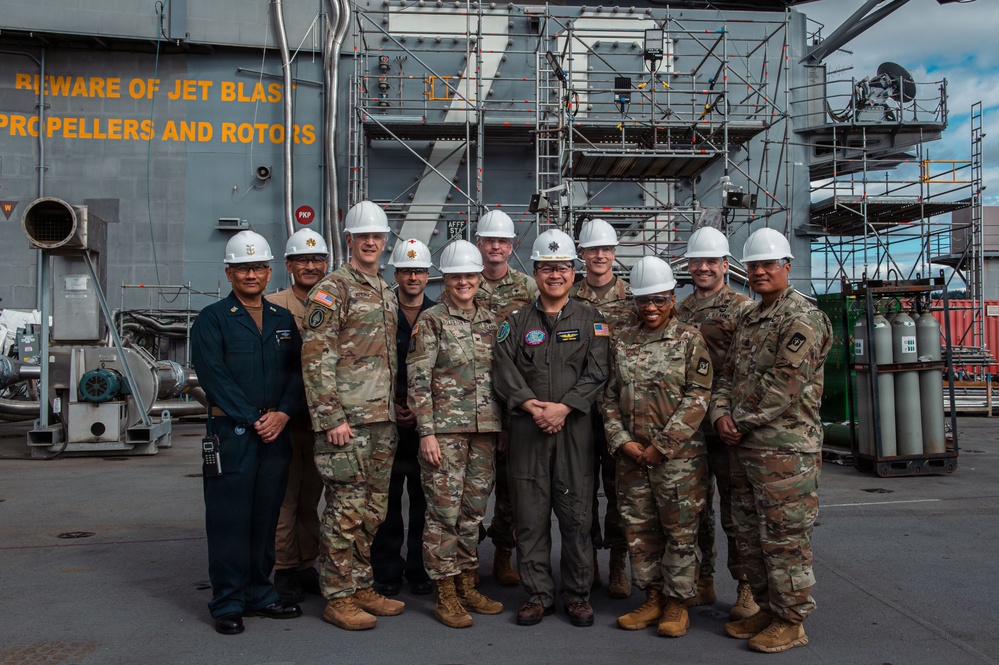 U.S. Army (I) Corps tours USS Ronald Reagan (CVN 76)