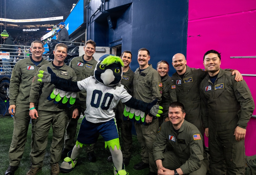 Air Station Astoria Members Honored Following December 2025 Floods at Seahawks vs Rams
