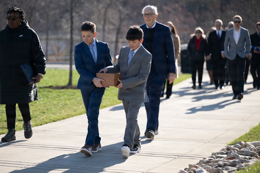 Military Funeral Honors are conducted for U.S. Navy Lt. Anne Marie Jay at Arlington National Cemetery