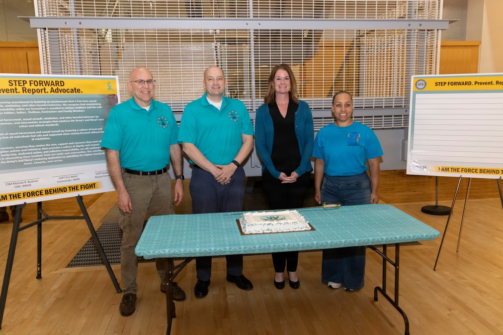 Sexual Assault Awareness and Prevention Month kicks off with a cake cutting