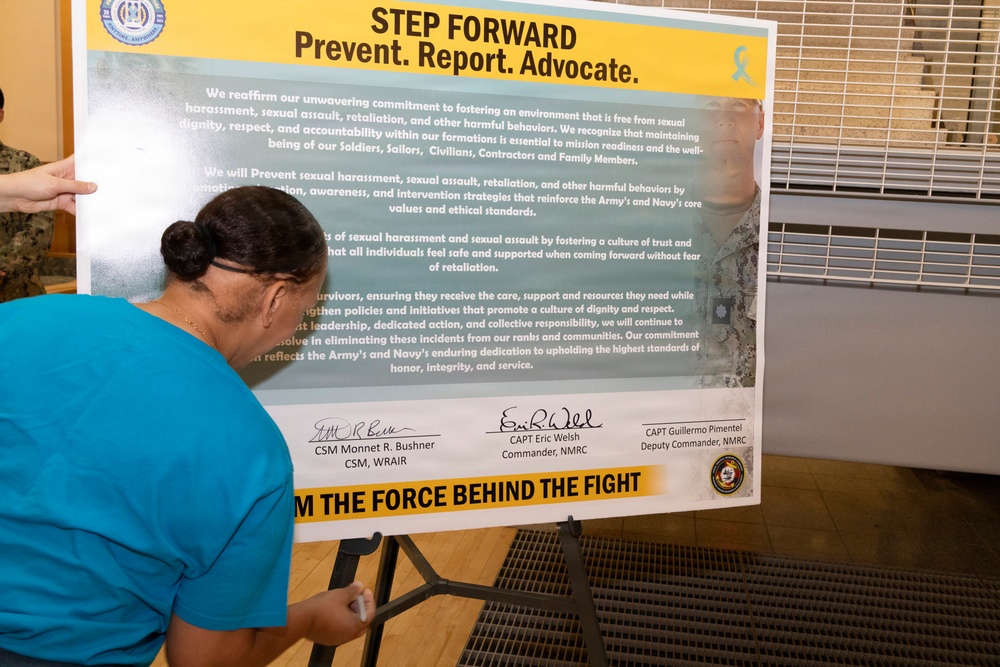 Sexual Assault Awareness and Prevention Month kicks off with a cake cutting
