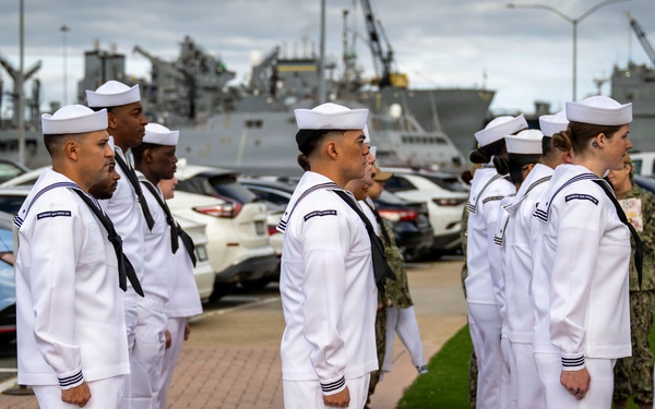 Naval Base San Diego Dress Whites Inspection