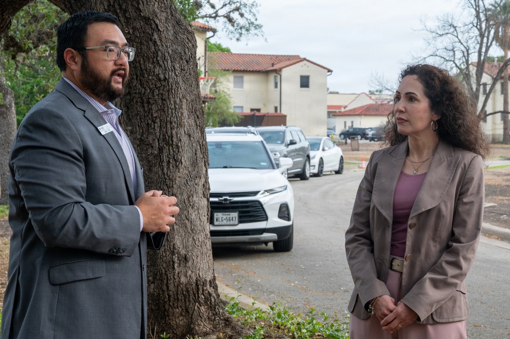 Dr. Bonie Wolfe visits Joint Base San Antonio-Randolph