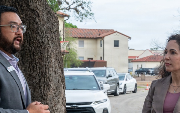 Dr. Bonie Wolfe visits Joint Base San Antonio-Randolph