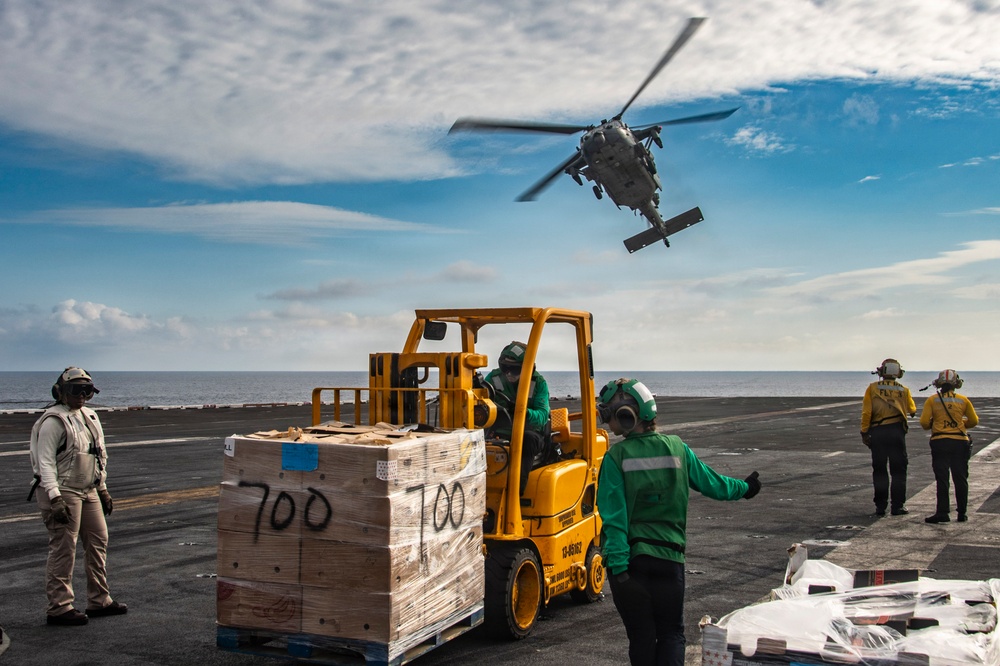 Nimitz Conducts Vertical Replenishment-at-Sea