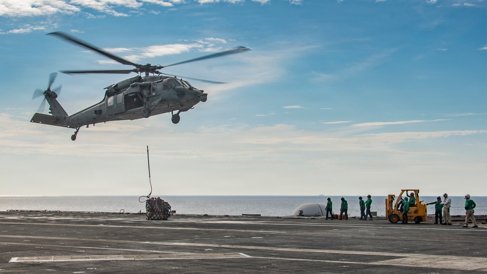Nimitz Conducts Vertical Replenishment-at-Sea
