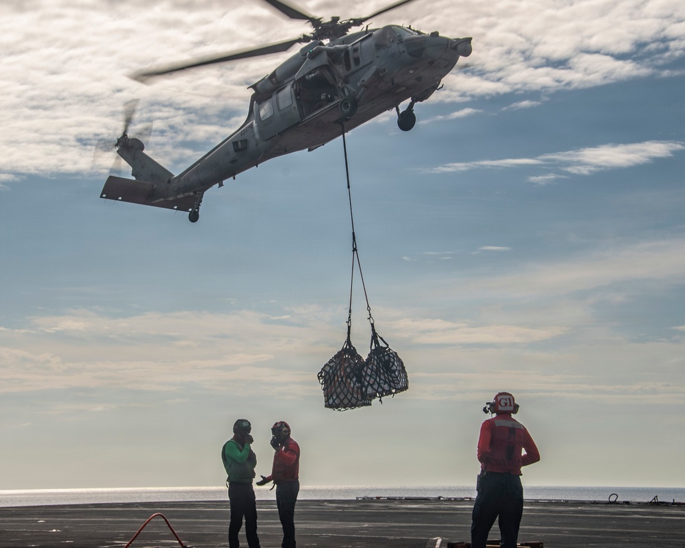 Nimitz Conducts Vertical Replenishment-at-Sea