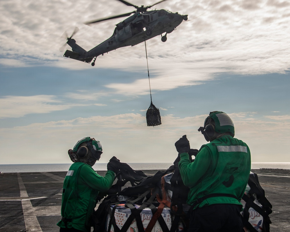 Nimitz Conducts Vertical Replenishment-at-Sea