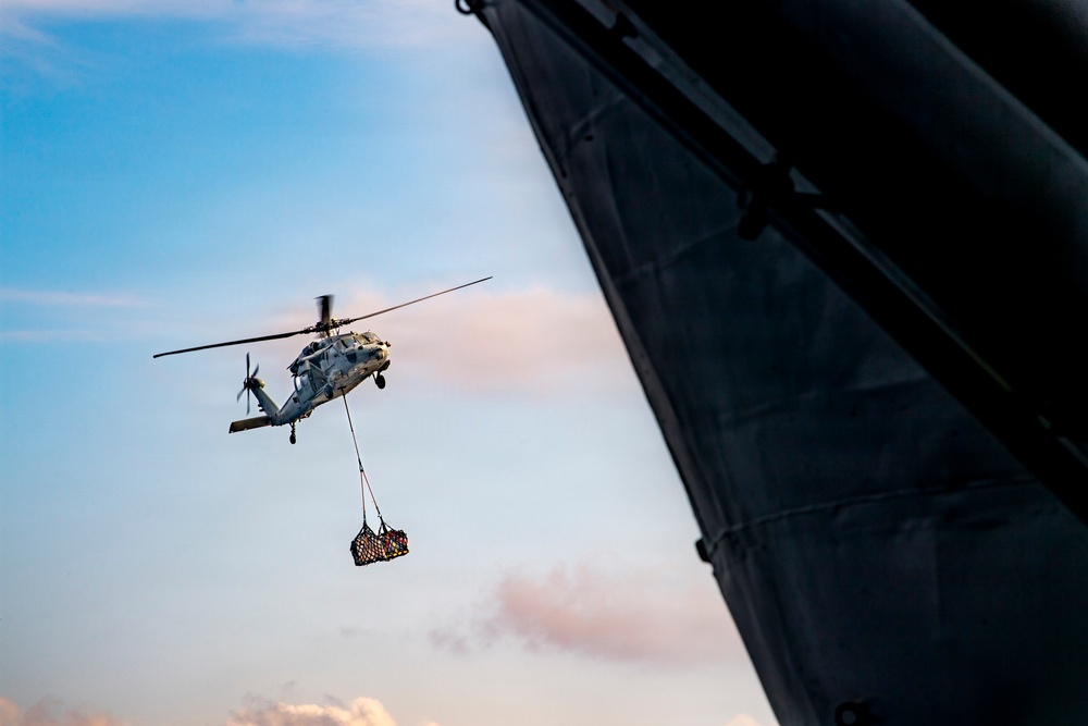 Nimitz Conducts Vertical Replenishment-at-Sea