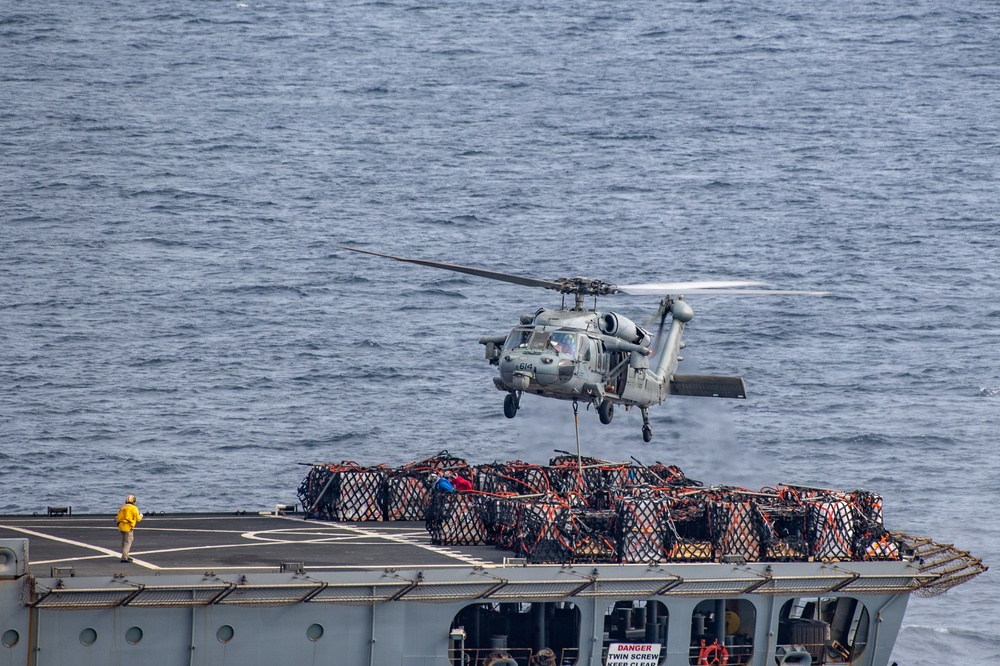 Nimitz Conducts Vertical Replenishment-at-Sea