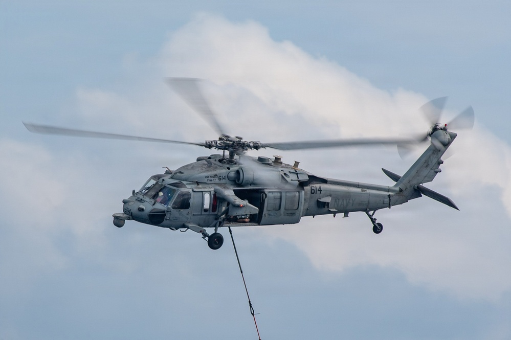 Nimitz Conducts Vertical Replenishment-at-Sea