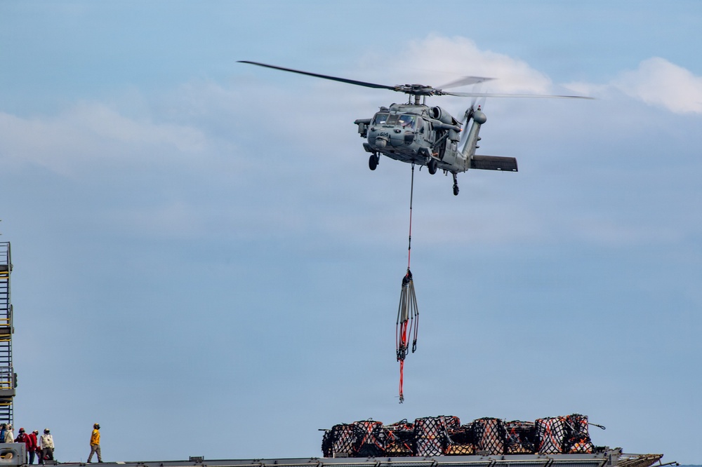 Nimitz Conducts Vertical Replenishment-at-Sea
