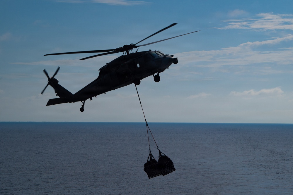 Nimitz Conducts Vertical Replenishment-at-Sea
