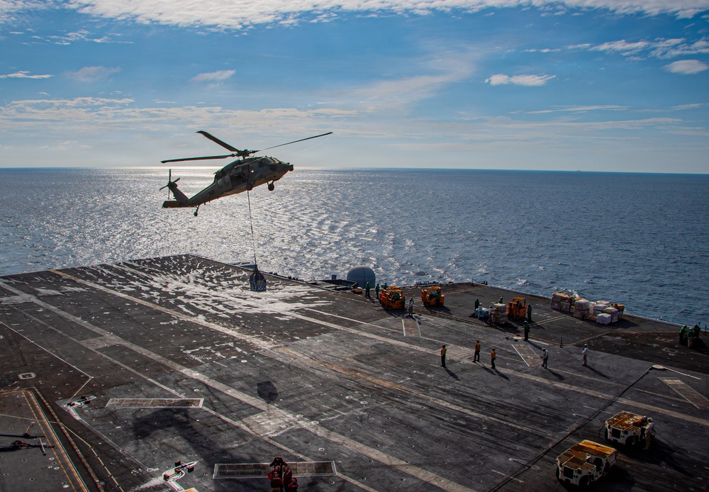 Nimitz Conducts Vertical Replenishment-at-Sea
