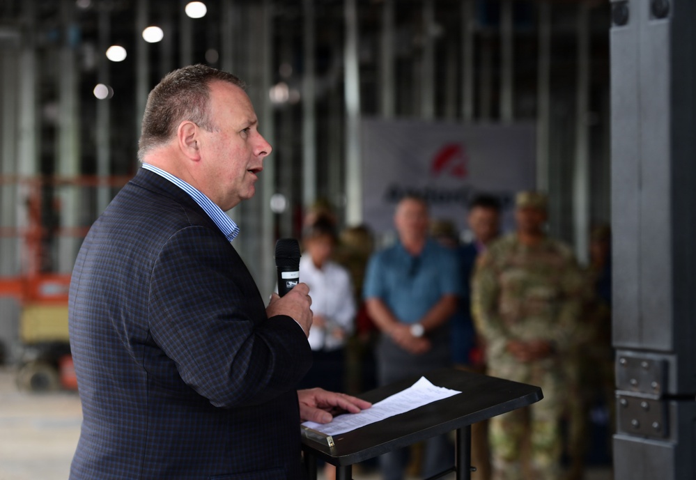 Final steel beam raised on Mississippi Cyber and Technology Center structure