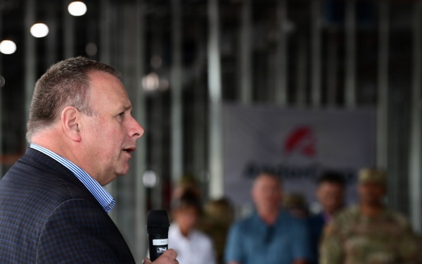 Final steel beam raised on Mississippi Cyber and Technology Center structure