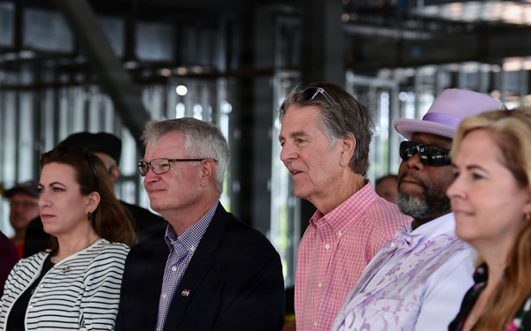 Final steel beam raised on Mississippi Cyber and Technology Center structure