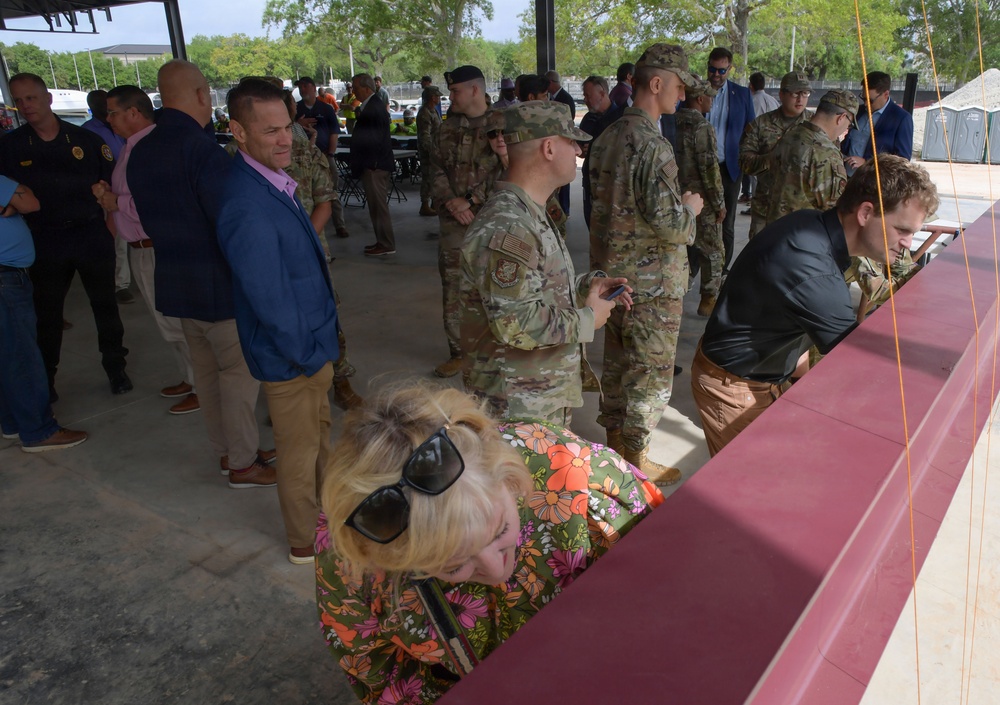 Final steel beam raised on Mississippi Cyber and Technology Center structure