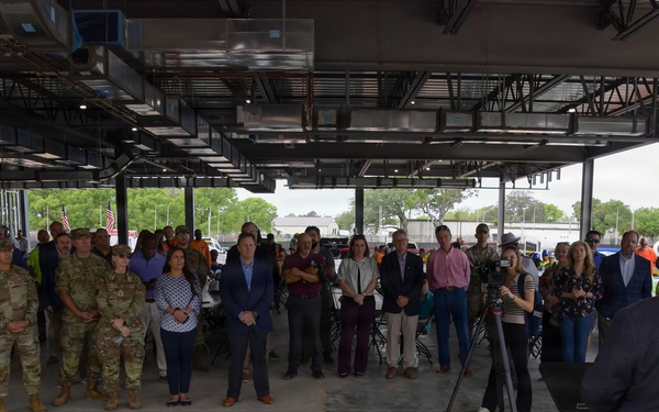 Final steel beam raised on Mississippi Cyber and Technology Center structure