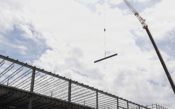 Final steel beam raised on Mississippi Cyber and Technology Center structure
