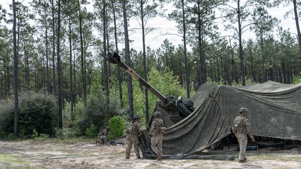 320th Field Artillery Conducts Live Fire During JRTC Rotation