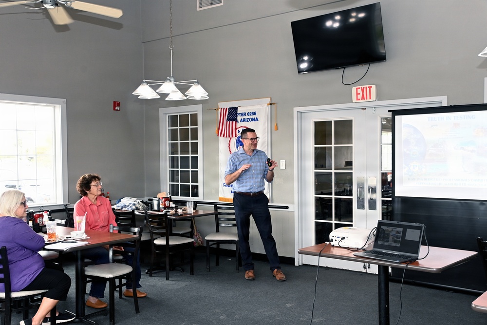 National Association of Retired Federal Employees Chapter gets update on test activities