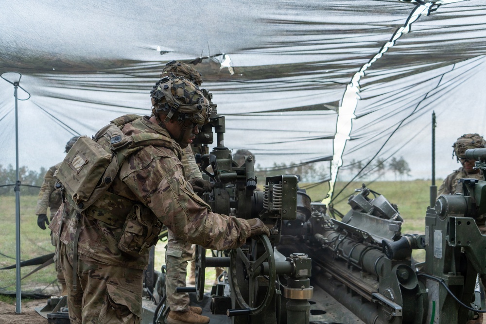 320th Field Artillery Conducts Live Fire During JRTC Rotation