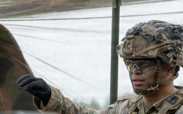 Sgt. 1st Class Nunez Oversees Artillery Fire Mission During JRTC