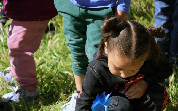 Pin wheels for Child Abuse Prevention Month