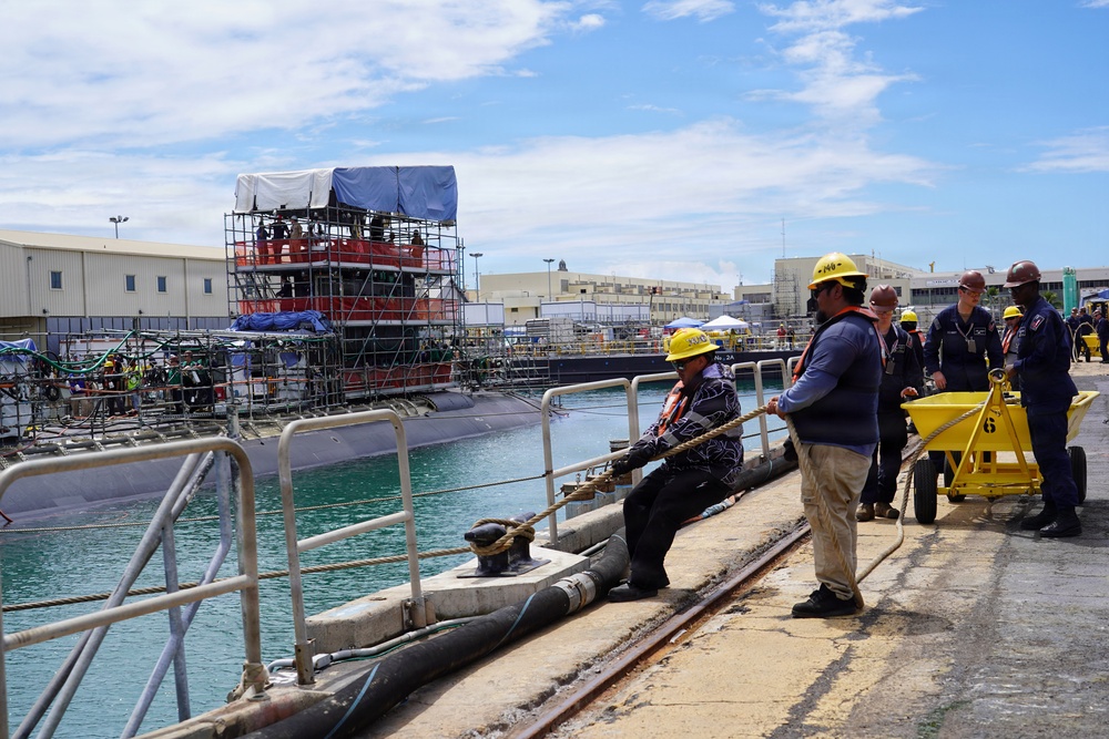 Pearl Harbor Naval Shipyard Undocks USS Colorado