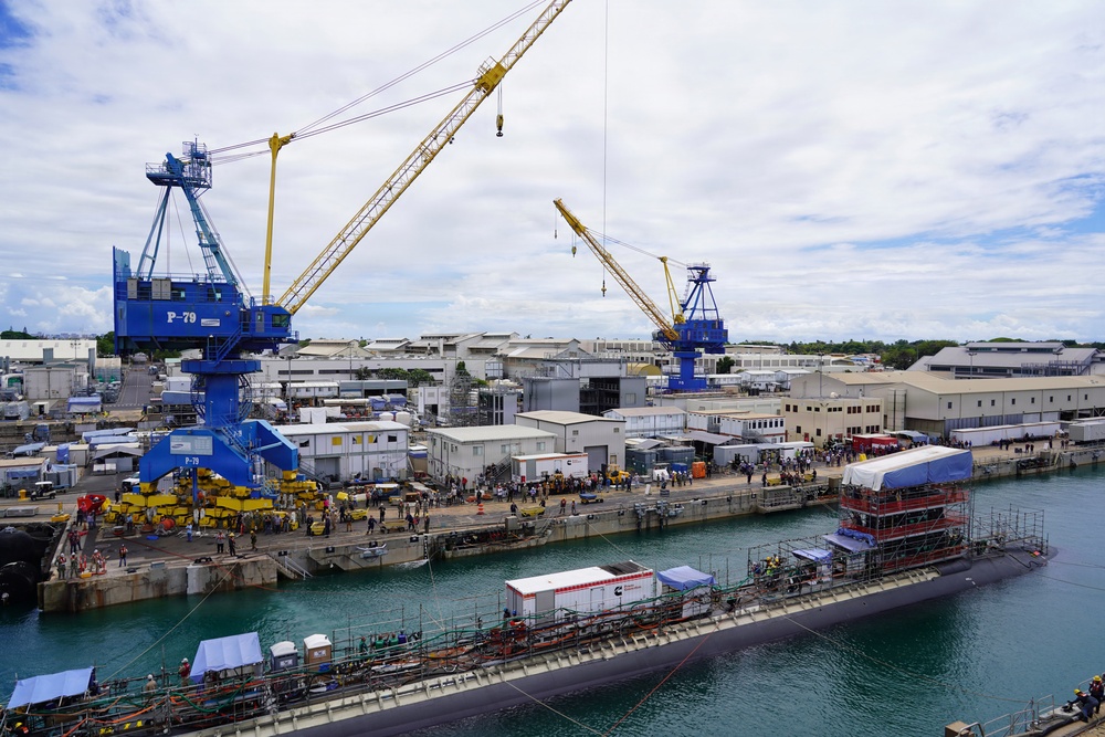 Pearl Harbor Naval Shipyard Undocks USS Colorado