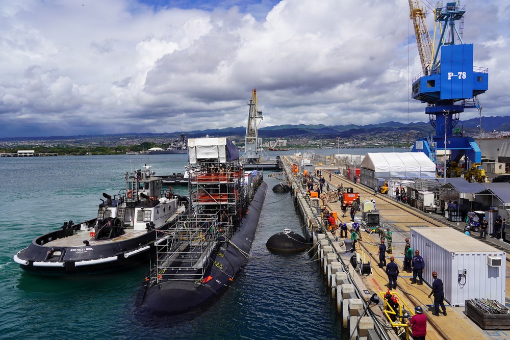Pearl Harbor Naval Shipyard Undocks USS Colorado