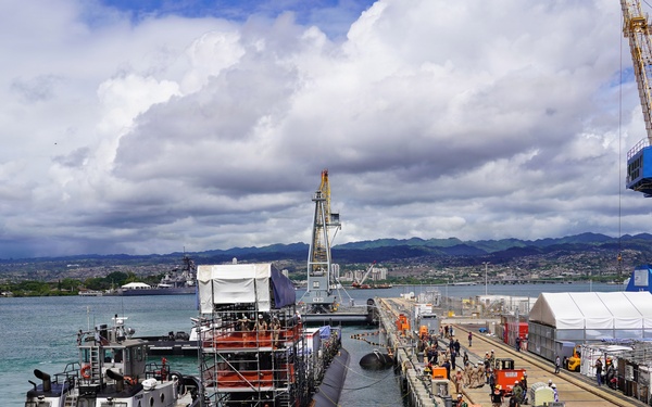 Pearl Harbor Naval Shipyard Undocks USS Colorado