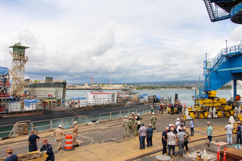 Pearl Harbor Naval Shipyard Undocks USS Colorado