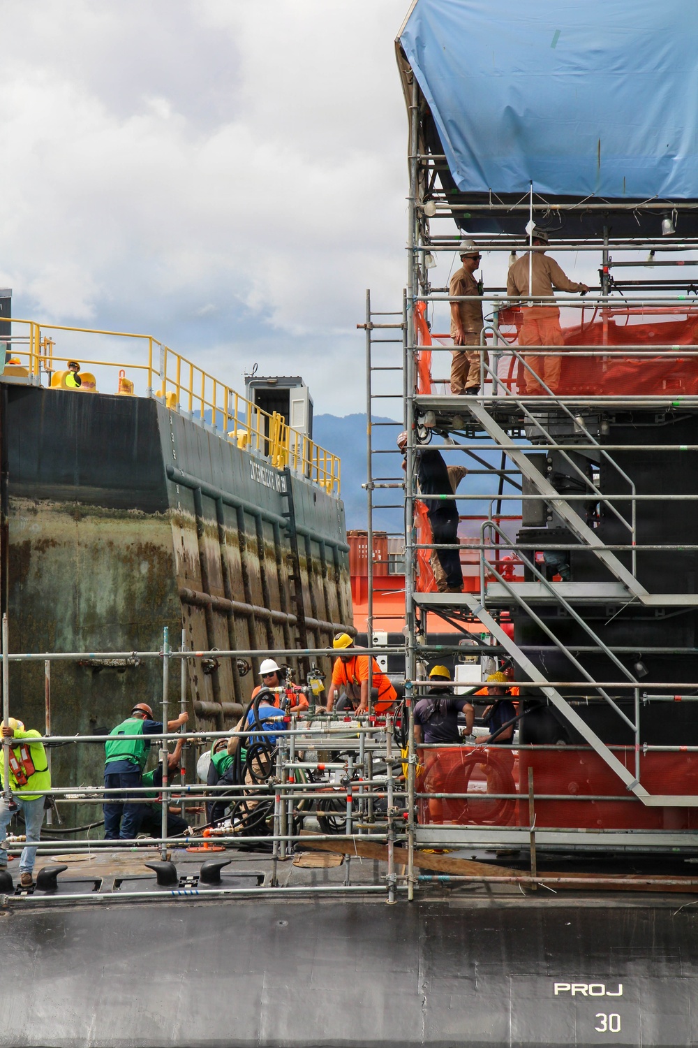 Pearl Harbor Naval Shipyard Undocks USS Colorado