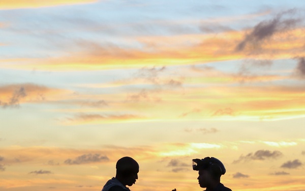 Comstock Conducts Flight Quarters