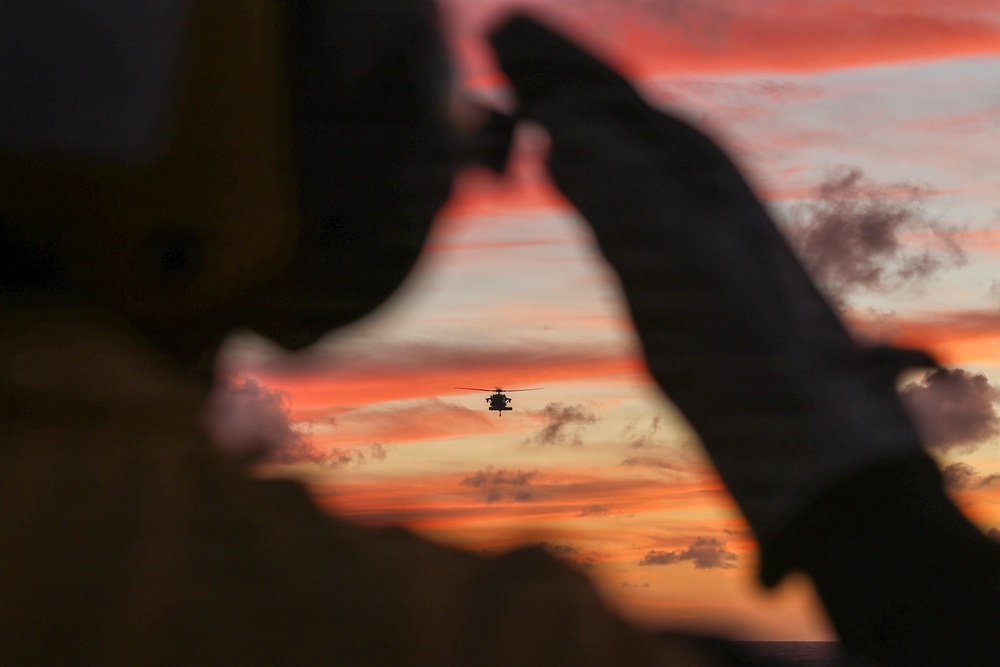 Comstock Conducts Flight Quarters