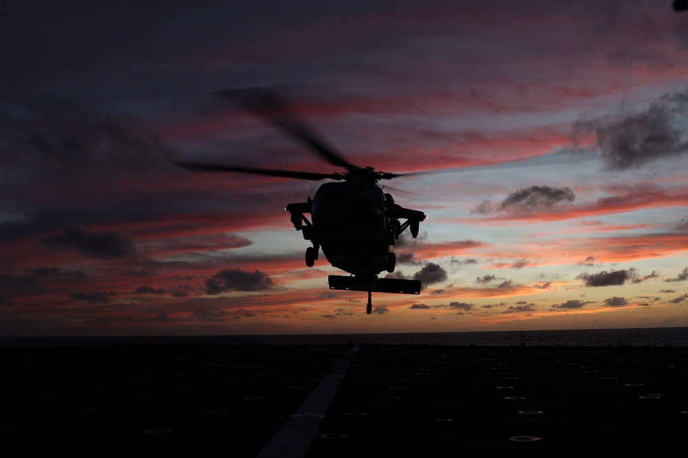 Comstock Conducts Flight Quarters