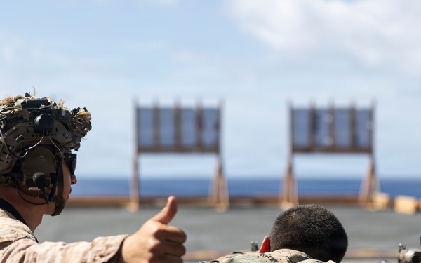 11th MEU Marines Conduct Marksmanship Training Aboard USS Boxer