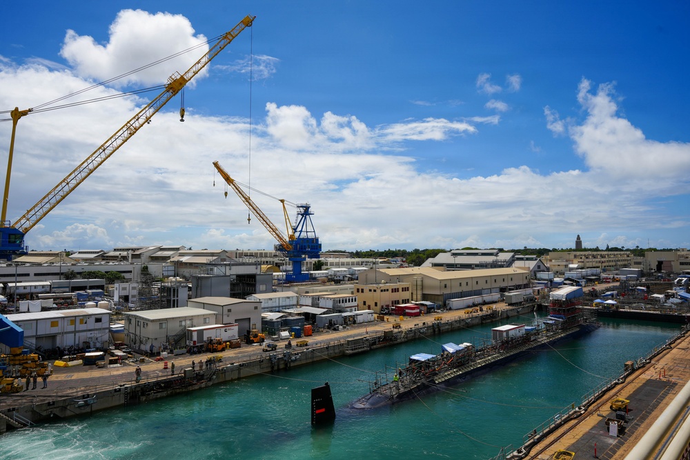 Pearl Harbor Naval Shipyard Undocks USS Colorado