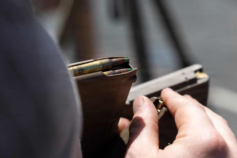 11th MEU Marines Conduct Marksmanship Training Aboard USS Boxer